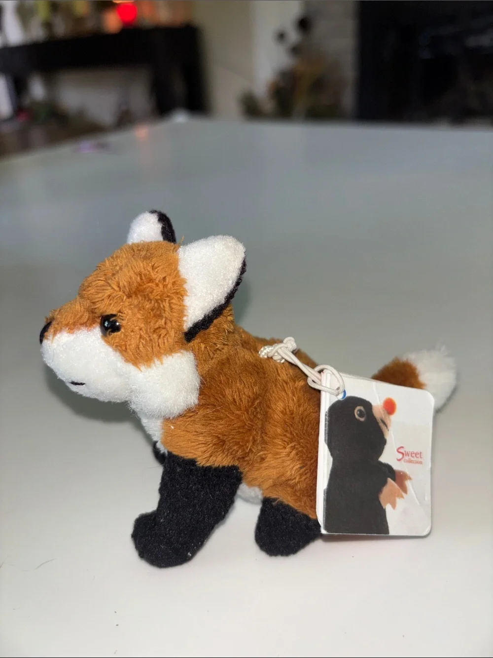 Trudi Brown Plush Fox Small Pet Toy Italy